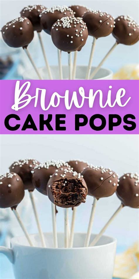 Brownie Cake Pops - Easy Brownie cake pops recipe