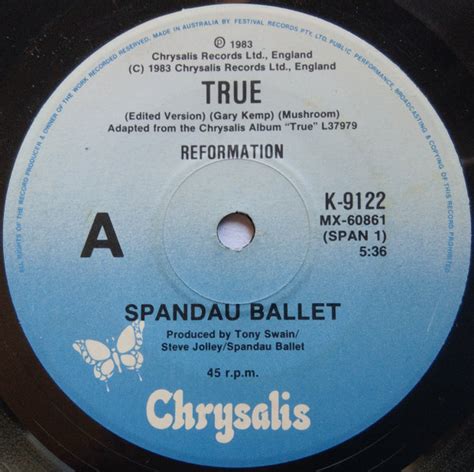 Spandau Ballet – True (1983, Vinyl) - Discogs