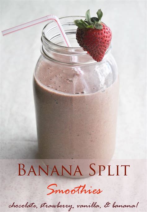 Banana Split Smoothies with Sunwarrior Protein Powder | Recipe | Banana ...