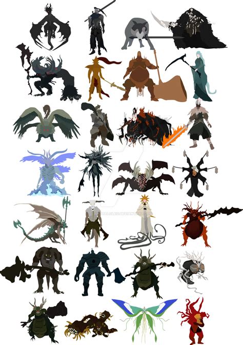 All Dark Souls bosses by DigitalCleo on DeviantArt