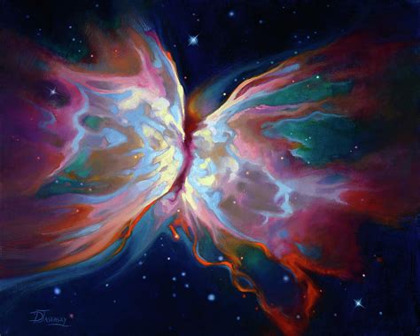 Butterfly Nebula Painting by Dinah Jasensky - Pixels