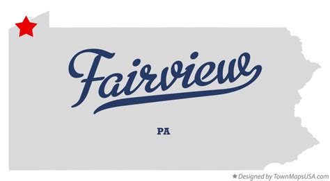 Map of Fairview, Erie County, PA, Pennsylvania