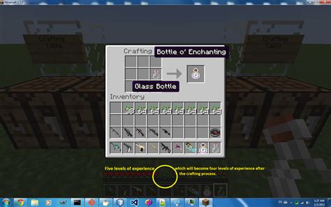 How do I make a Minecraft recipe that costs XP? - Game Development Stack Exchange