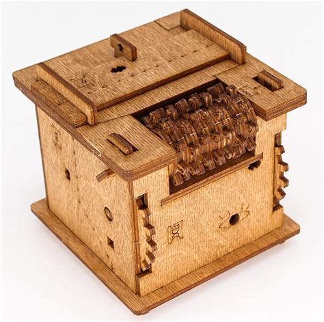 iDventure Cluebox - 60 min Escape Room in a Box. Schrödingers Cat. Wooden Brain Teaser 3D Puzzle ...