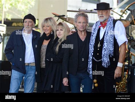 New York, NY, USA. 9th Oct, 2014. John McVie, Christine McVie, Stevie Stock Photo, Royalty Free ...