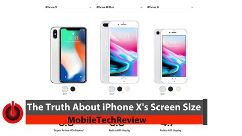 The Truth About iPhone X's Screen Size - YouTube