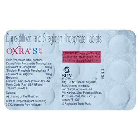 Oxra-S 10/50 Tablet | Uses, Side Effects, Price | Apollo Pharmacy