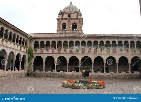 Interior Courtyard of Coricancha Stock Image - Image of built, church ...