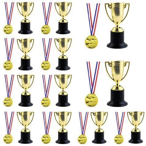 Buy Twdrer24PCS Mini Trophies and Awards Set,12PCS 4 Inch Gold Plastic ...