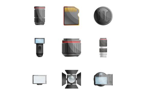 Camera Photo Tools Icon Set Graphic by nsit0108 · Creative Fabrica