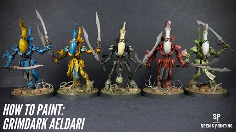 How to paint Grimdark Aeldari/Craftworlds Eldar #Warhammer40k - YouTube