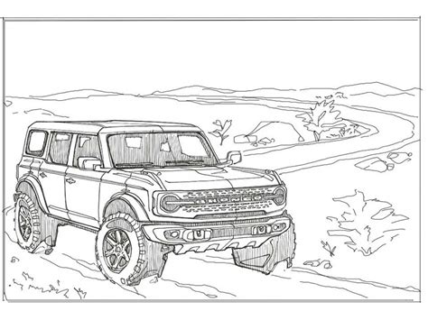 Ford Racing Coloring Pages