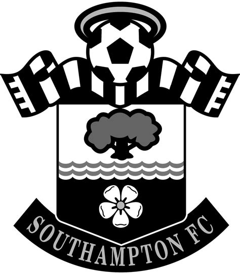 Southampton FC Logo Black and White (1) – Brands Logos