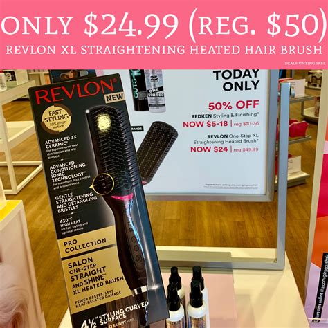 Only $24.99 (Regular $50) Revlon XL Straightening Hair Brush - Deal Hunting Babe