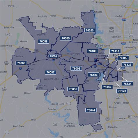 West Fort Worth Zip Code Map | Jared Benson - Your Local Realtor