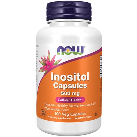 Buy NOWSupplements, Inositol 500 mg, y Membrane Function*, Cellular *, 100 Veg s Online at ...