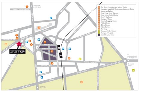 Harrogate Hospital Map