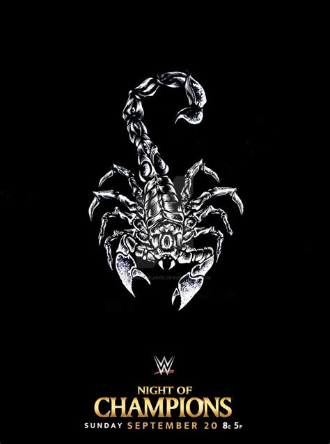 Sting Scorpion Poster [WWE Night of Champions] by GrimmjawJack on ...