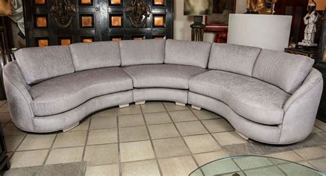 Beautiful Curved Sectional Sofa in Three Parts at 1stDibs | parts of ...