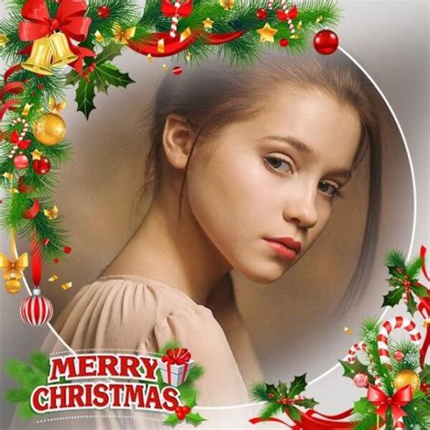 Merry Christmas 2021 Facebook Photo Frame - Profile Picture Frames for Facebook