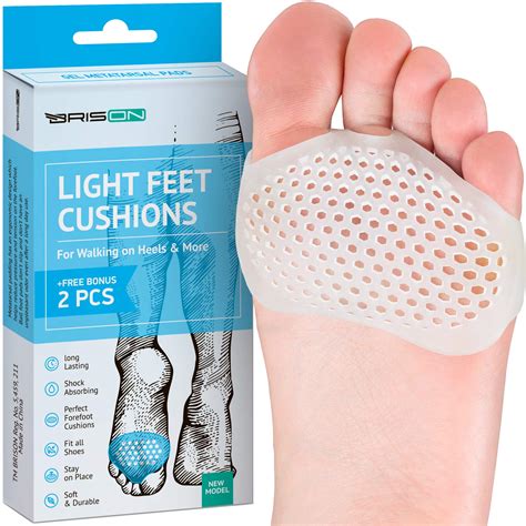 Buy Metatarsal Pads Ball of Foot Cushions - Soft Gel Ball of Foot Pads - Mortons Neuroma Callus ...