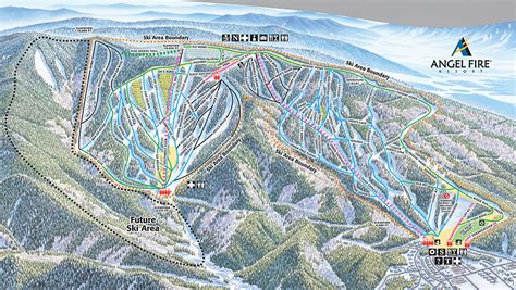 Angel Fire Ski Trail Map - 10 Miller Lane Angel Fire NM 87710 • mappery