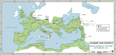 Map of the Roman Empire AD 117 | Roman empire, Map, Empire