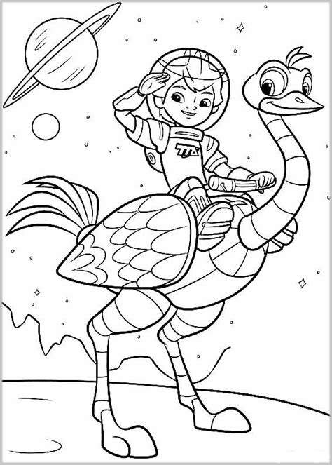 Miles from Tomorrowland coloring pages to download and print for free