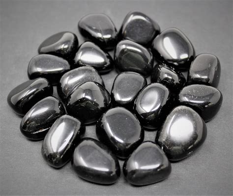 Black Obsidian Tumbled Stones: Choose 2 oz, 4 oz, 8 oz or 1 lb Bulk ...