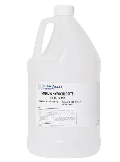 Buy Sodium Hypochlorite 12.5% Solution (NSF 60) $26+ Bulk Sizes| Lab Alley