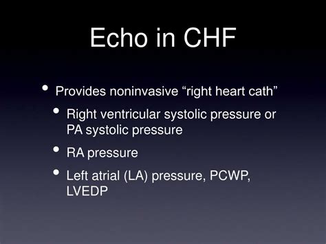 PPT - A Simplified Approach To ECHO Evaluation of CHF with Normal or ...