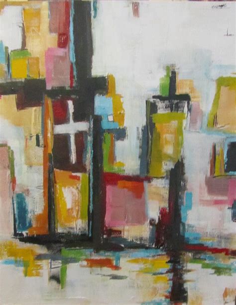 Funky Town Painting by Cherry Brewer - Fine Art America