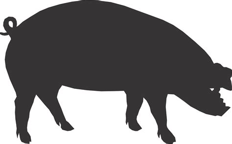 Free Silhouette Pig, Download Free Silhouette Pig png images, Free ...