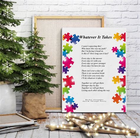 Whatever It Takes Poem, Autism Poems, Autism Mom, Autism Dad, Autism Gifts, Autism Awareness ...