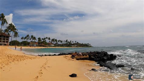 Kiahuna Beach is located on the south side of Kauai, Hawaii