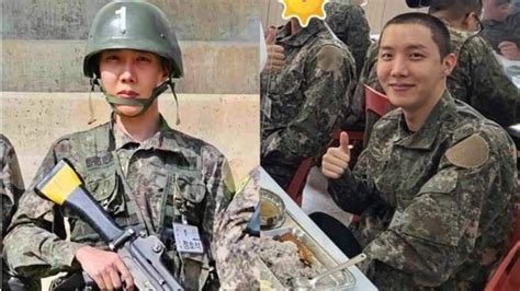 BTS' J-Hope undergoes training on handling gun, poses with soldiers at camp - Hindustan Times