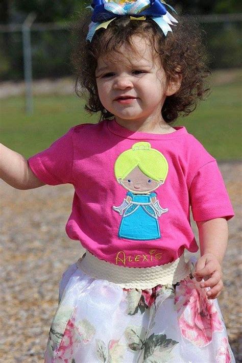 Cinderella Inspired Embroidered Bodysuit | Personalized Baby Gift