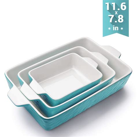 Krokori Ceramic Glaze Bakeware Set, 3-Piece