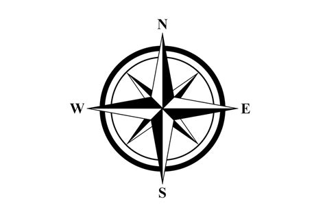 Basic Compass Rose | Compass rose tattoo, Compass rose, Compass tattoo ...