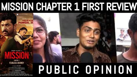 Mission chapter 1 movie public review | mission chapter 1 public review in tamil - YouTube