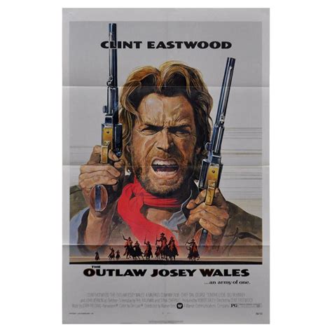 "The Outlaw Josey Wales" Film Poster, 1976 For Sale at 1stDibs