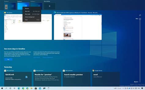 How to change order of virtual desktops on Windows 10 - Pureinfotech