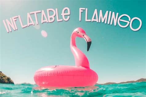 Funky Summer Vibe Handwritten Font - Inflatable Flamingo | Free Font Download