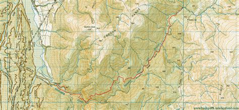 Motueka Gorge Route Map, : Topo Maps of New Zealand Tracks ...