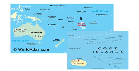 FIGURE Map of the Cook Islands (World Atlas, ,,,,). | Download ...