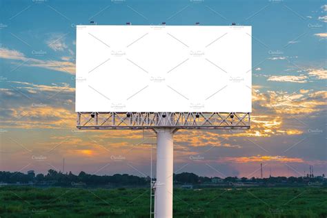 Blank billboard for advertisement stock photo containing billboard and night | Abstract Stock ...