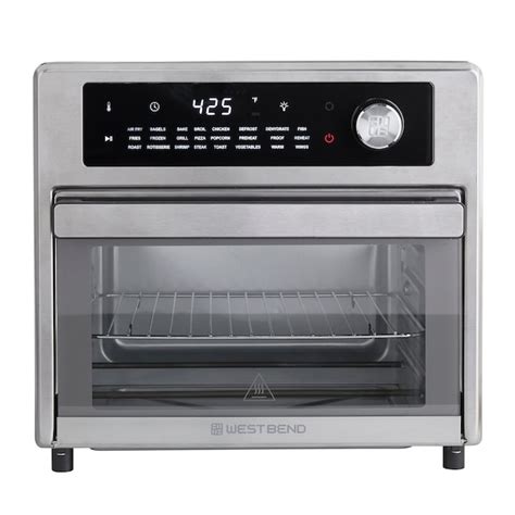 West Bend 26-Quart Stainless Steel Digital Air Fryer AFWB26BK13 at Lowes.com