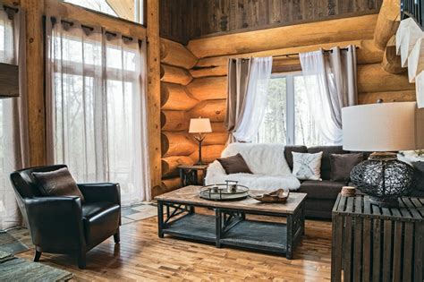 A Scandinavian-Inspired Log Cabin