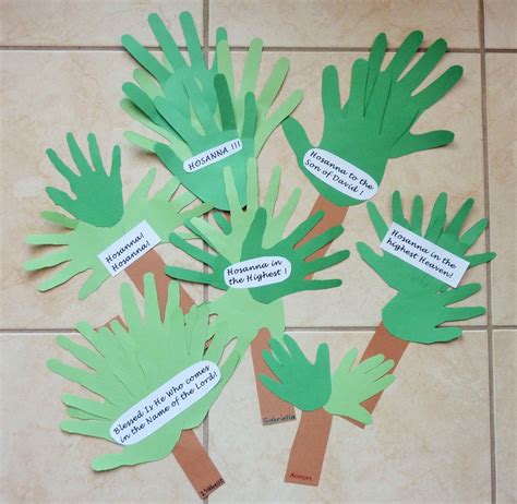 Sensational Palm Sunday Crafts For Preschoolers Free Chore Chart Template Word