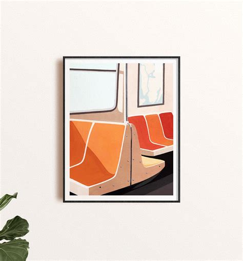 New York Subway Art Print Iconic NYC Wall Art Subway Train - Etsy